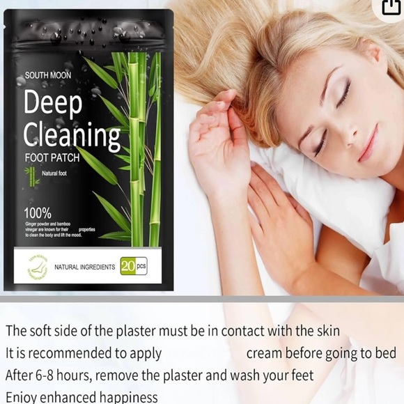 NWT South Motion Deep Cleaning Foot Patches - Picture 3 of 7